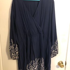 Old Navy Dress Navy with white flowers